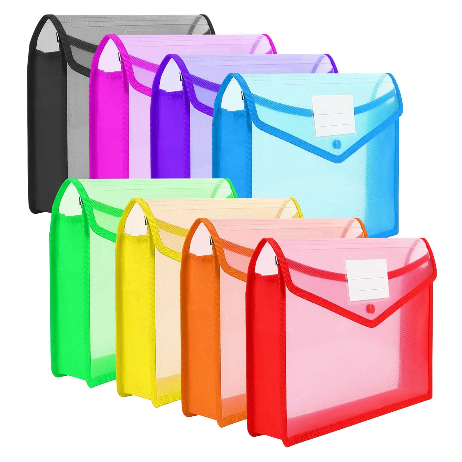 Amazon | 8色セット A4 ファイルケース ドキュメントスタンド 領収書